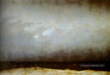 romantique romantisme Tableau Peinture - Frère Capucin par la mer romantique Caspar David Friedrich